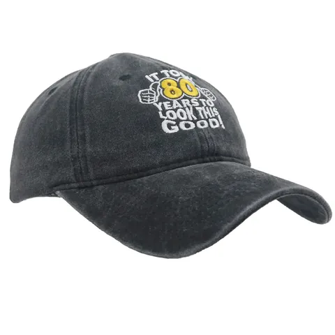 It Took Years To Look This Good Embroidery Washed Cotton Baseball Cap Vintage Distressed Dad Hat Birthday Gift For Men Women Adjustable Sun Hat