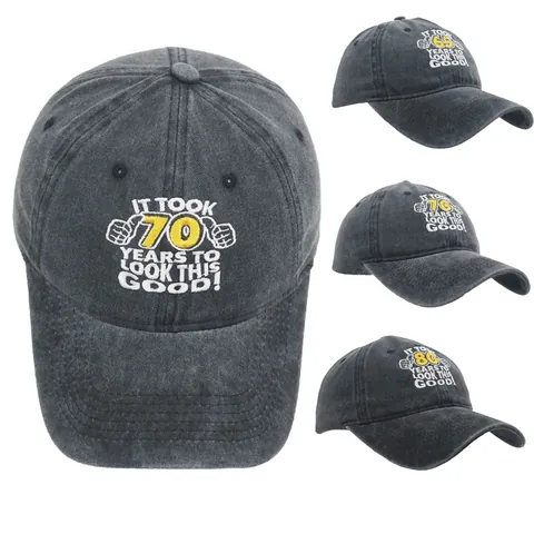 It Took Years To Look This Good Embroidery Washed Cotton Baseball Cap Vintage Distressed Dad Hat Birthday Gift For Men Women Adjustable Sun Hat