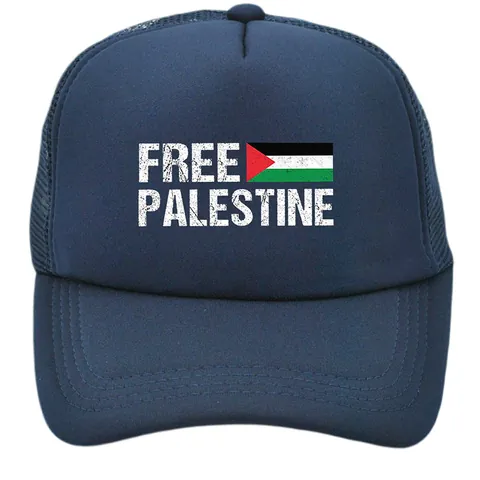 Free Palestine Printed Trucker Hat For Men Women Breathable Mesh Baseball Cap Outdoor Sunshade Adjustable Snapback Hat