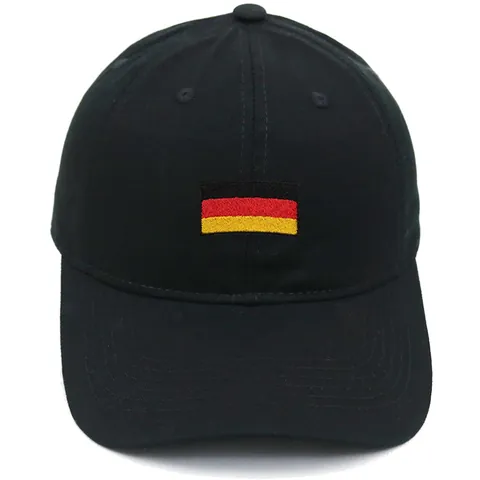 German Flag Embroidered Baseball Cap Cotton Adjustable Sun Hat Outdoor Sports Casual Dad Hat For Men Women