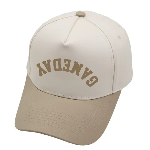 Berretto da Baseball in Cotone Casual Unisex Con Lettere Invertite Gameday Design Color Block Per Sport All'aperto
