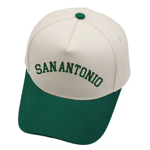 Αμερικανικό Ρετρό SAN ANTONIO Κεντημένο Καπέλο Μπέιζμπολ Color Block Patchwork 5 Πάνελ Βαμβακερό Σκίαστρο Trucker Hat για Άνδρες Γυναίκες