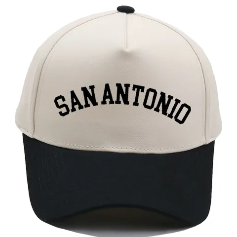 Αμερικανικό Ρετρό SAN ANTONIO Κεντημένο Καπέλο Μπέιζμπολ Color Block Patchwork 5 Πάνελ Βαμβακερό Σκίαστρο Trucker Hat για Άνδρες Γυναίκες