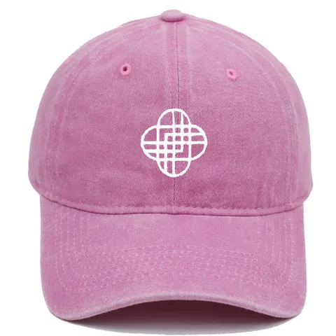 Vintage Washed Cotton Embroidery Baseball Cap Geometric Pattern Retro Sun Hat For Women Men Casual Outdoor Streetwear Snapback