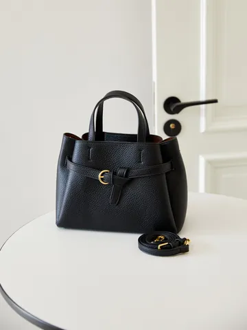 Bolso Tote de Gran Capacidad para Mujer de Piel PU Grano de Lichi Bolso de Mano Minimalista con Correa Ajustable