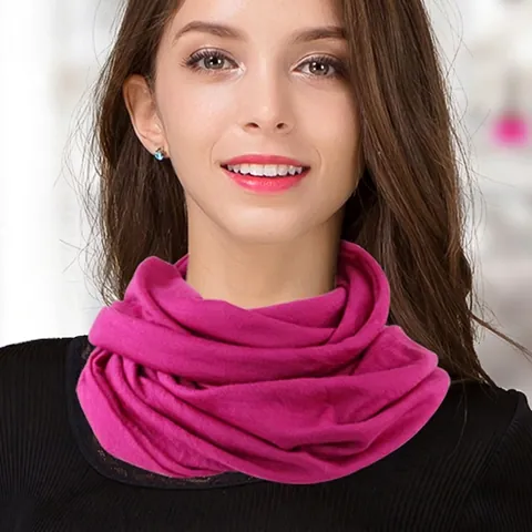 Dames 100% Puur Wollen Gebreide Col Veelzijdige Superfijne Australische Wol Dubbele Cirkel Nekwarmer Effen Kleur Wintersjaal