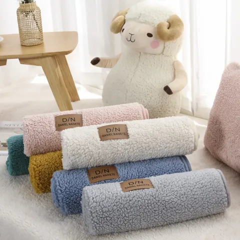 Non-Slip Lamb Wool Bay Window Cushion Thick Plush Seat Pad Nordic Style Solid Color Washable Mat For Balcony Bedroom Home Decor