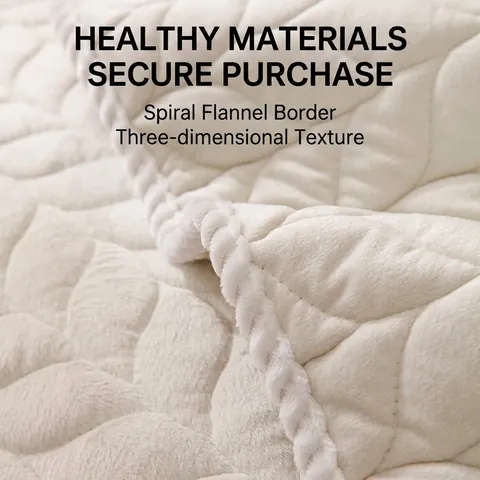 Quilted Crystal Velvet Sofa Cover Non-slip Thickened Warm Sofa Cushion With Leaf Pattern For Combination Sofa Living Room