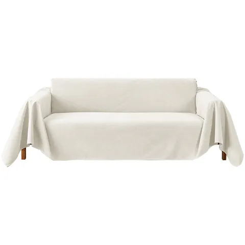 Alfombra De Sofá Impermeable De Pana Minimalista Protector Muebles Antideslizante Mascotas Lavable Color Sólido Moderno