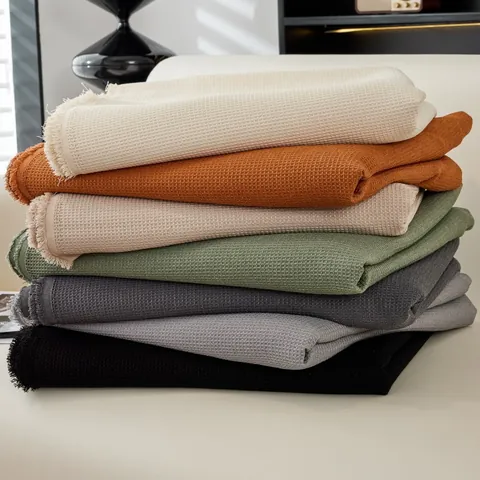 Copridivano Impermeabile a Nido d'Ape Con Frange Moderno Minimalista In Poliestere Coperta Per Soggiorno Quattro Stagioni Universale Telo Copridivano