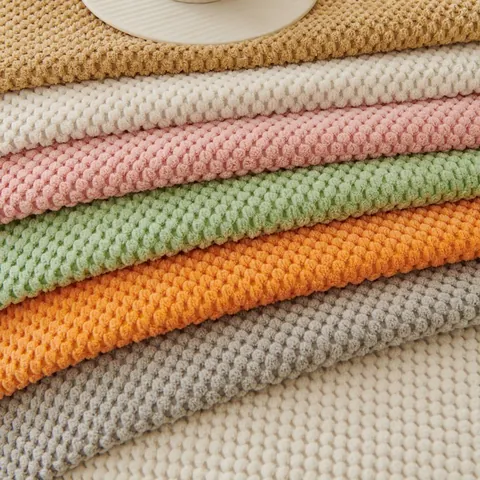 Funda de Cojín de Sofá de Pana Engrosada Estilo Crema Con Borde de Encaje Textura de Gofre Antideslizante Toalla de Sofá