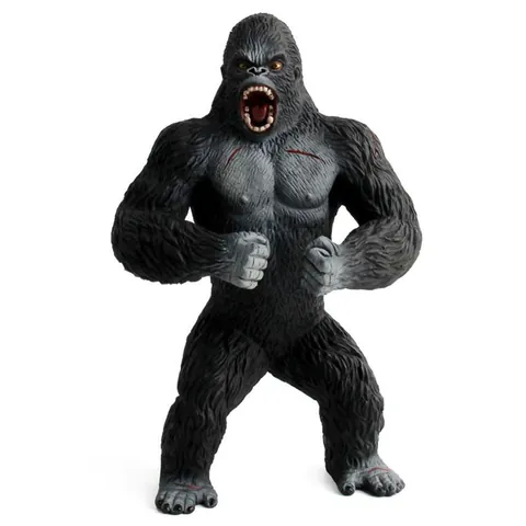 Realistic Gorilla King Kong Action Figure Simulation Primate Animal Model Roaring Ape Statue For Kids Educational Toys Home Decoration