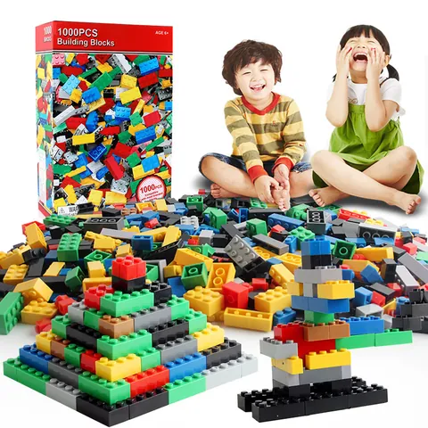 Small Particle Building Blocks Set Multicolor ABS Plastic DIY Educational Construction Toy For Kids Creative Puzzle Bricks Gift Box