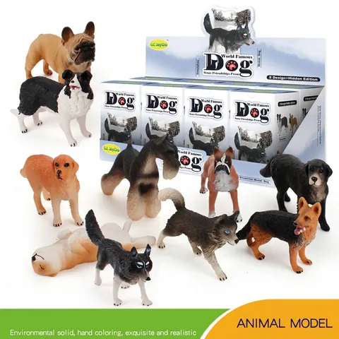 Giocattolo Realistico a Forma di Animale in PVC Simulazione Cane Gatto Modello Ciclo di Crescita Biologica Regalo Educativo per Bambini