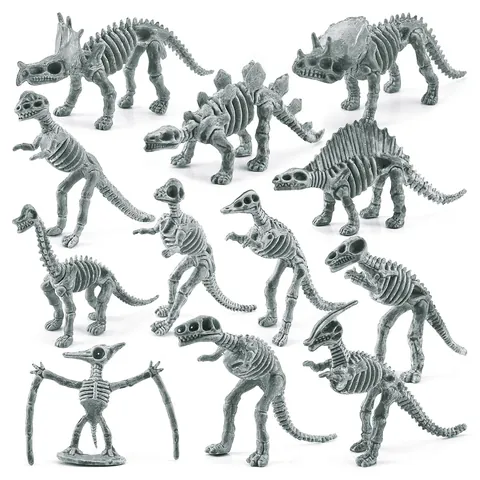 Modelli di Scheletro di Mini Dinosauro Simulazione Giocattoli di Ossa di Dinosauro Fossile Realistici per Bambini