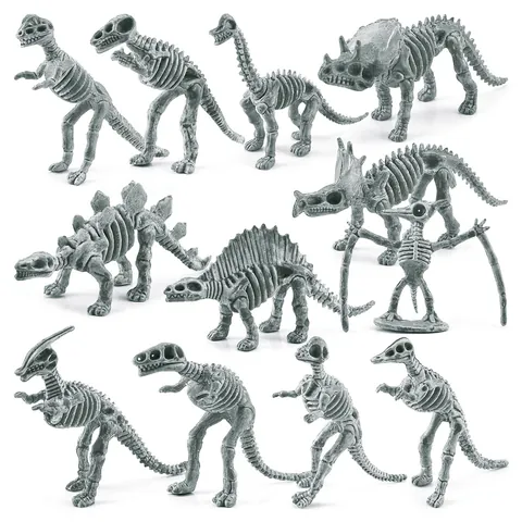 Modelli di Scheletro di Mini Dinosauro Simulazione Giocattoli di Ossa di Dinosauro Fossile Realistici per Bambini