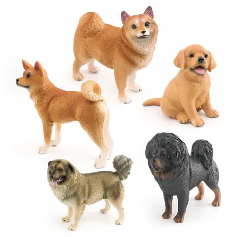 Realistic Dog Breed Figurines Plastic Simulation Animal Models For Educational Learning Home Desk Decoration Gift
