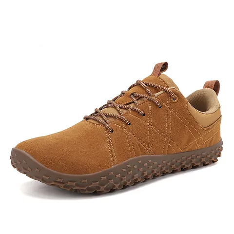 Men's Casual Barefoot Walking Shoes Wide Toe Box Soft Sole Breathable Fabric Sneakers Non-slip Daily Outdoor Men Footwear