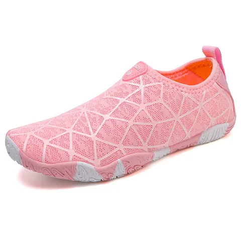 Unisex Breathable Mesh Aqua Shoes Non-slip Quick Dry Water Sports Shoes For Outdoor Hiking Beach Wading Sneakers