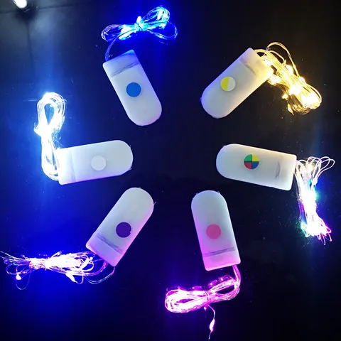 LED Copper Wire String Lights Battery Operated Starry Fairy Lights For Birthday Cake Wedding Room Party Decoration