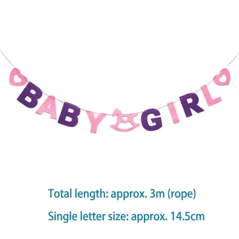 Decorazione per Festa di Compleanno per Bambini Banner in Tessuto Non Tessuto Baby Boy Girl 100 Giorni Celebrazione