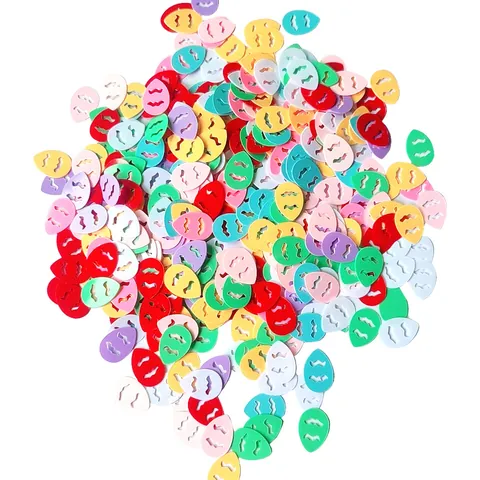 Easter Party Confetti Decorations Colorful Bunny Chick Egg Happy Easter Table Scatter DIY Craft Paper Supplies