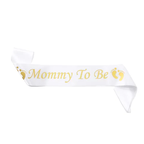 Mommy To Be Sash Satin Ribbon For Baby Shower Party Celebration Shoulder Strap Daddy To Be Mummy To Be Decorative Props