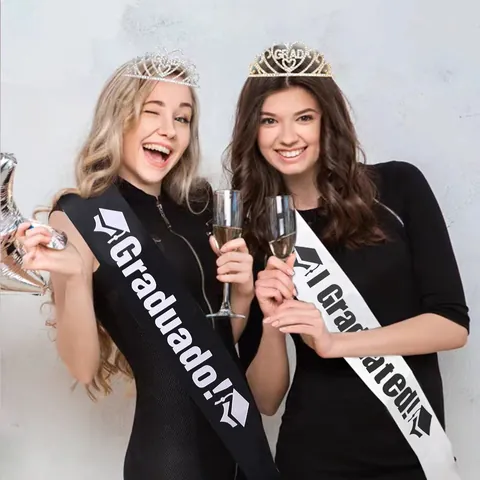 Graduation Sash Satin Printed Etiquette Belt I Graduated Congratulations Lettering For Graduation Party Ceremony Students Accessory