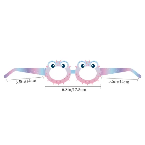 Mermaid Theme Birthday Party Decoration Paper Glasses Ocean Cartoon Design Celebration Costume Props For Kids Adult Party