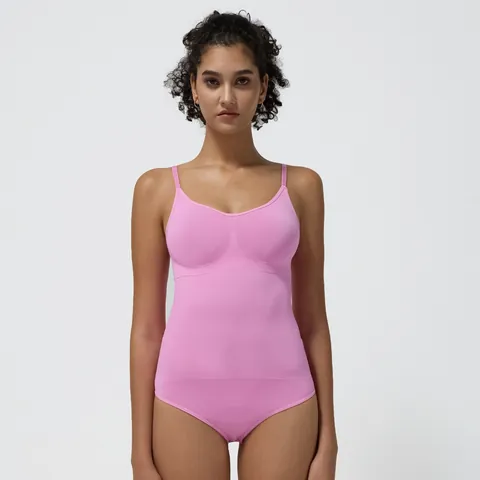 Bodysuit Senza Cuciture da Donna Alta Elasticità Controllo Addome Tanga Shapewear Jumpsuit da Yoga Sportivo Tops