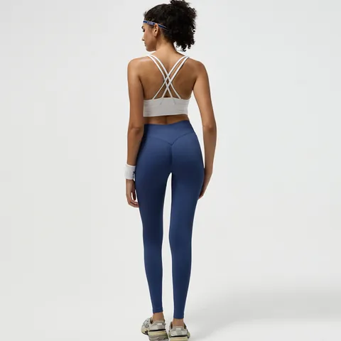 Women High Waist Seamless Yoga Pants Scrunch Butt Lifting Workout Leggings Tummy Control Breathable Fitness Gym Tights