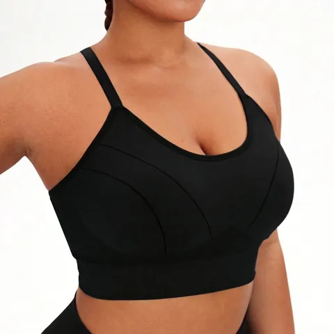 Plus Size Sport-BH Vrouwen High Impact Naadloos Schokbestendig Yoga Vest Kruislingse Rug Fitness Workout Tank Top Gym BH