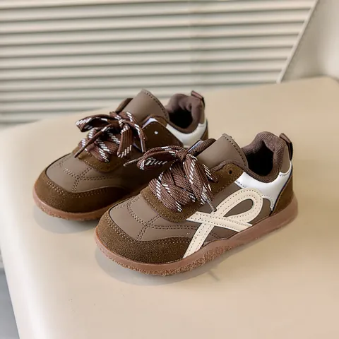 Kids Retro Casual Sneakers Vintage Sports Shoes Non-Slip Lightweight Running Shoes For Boys Girls Rubber Sole Trainers