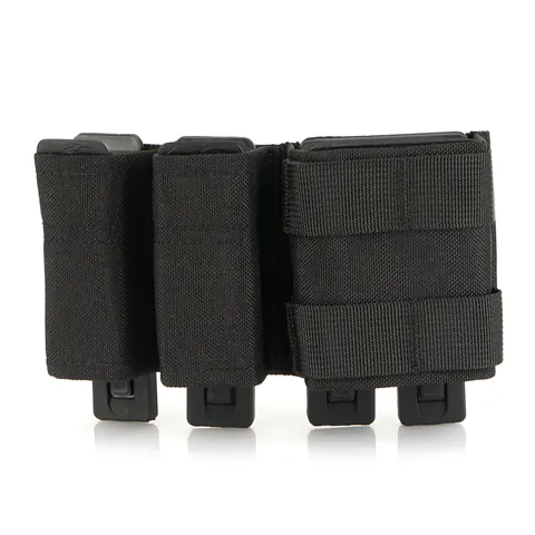 Tactical Triple Magazine Pouch 500D Nylon MOLLE System Mag Holder For Outdoor Combat Airsoft Hunting Belt Vest Accessories