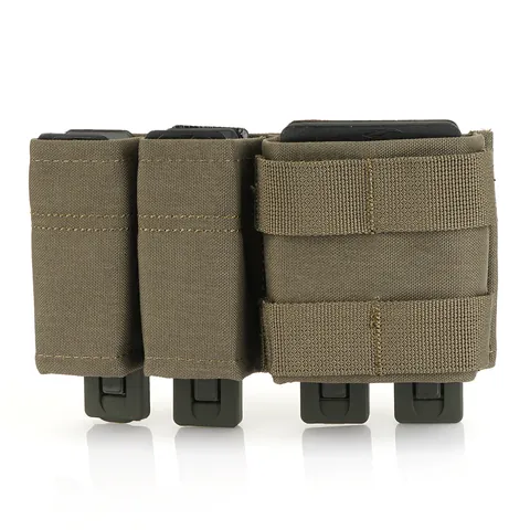 Tactical Triple Magazine Pouch 500D Nylon MOLLE System Mag Holder For Outdoor Combat Airsoft Hunting Belt Vest Accessories