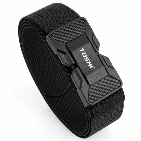 Cinturón Táctico de Nailon para Hombre Con Hebilla Magnética de Aleación de Zinc Liberación Rápida Exterior Accesorio de Moda Casual