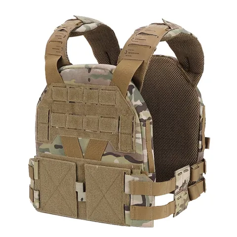 Gilet Tattico in Nylon 500D Leggero Porta Piastre Sistema MOLLE Taglio Laser Protezione Regolabile per Allenamento Sportivo CS Outdoor