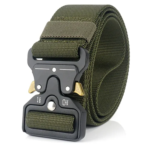 Taktischer Herrengürtel Aus Nylon Mit Schnellverschluss Aus Zinklegierung Robuster Gurtbandgürtel Für Outdoor Sport Kampf Arbeit