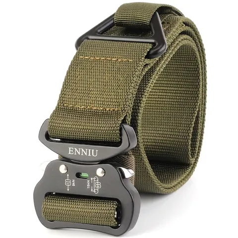 Herren Taktischer Nylon Gürtel Mit Schnellverschluss Aluminiumlegierung Schnalle Heavy Duty Outdoor Militär Gurtband Gürtel