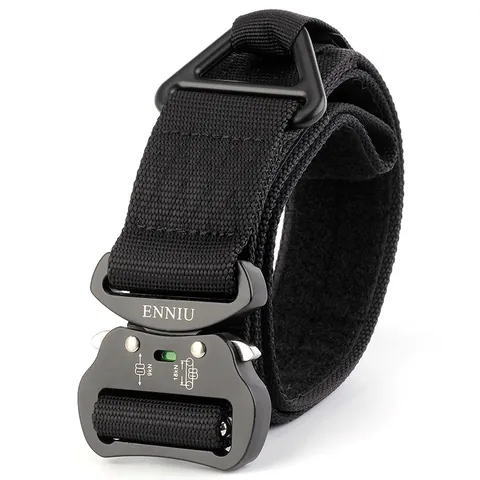 Cintura Tattica in Nylon Resistente Con Fibbia in Lega di Alluminio a Rilascio Rapido Cintura da Lavoro Industriale per Uomo