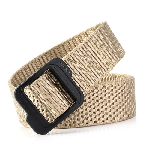 Ceinture de Tissage en Nylon Tactique d'Extérieur pour Hommes Femmes Ceinture en Toile Décontractée à Séchage Rapide Avec Boucle en Plastique Ceinture de Sport Réglable