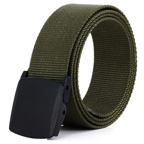 Herren Casual Nylon Gürtel Mit Kunststoffschnalle Outdoor Metallfreier Gewebter Taillengurt Für Reisen Sport Alltag