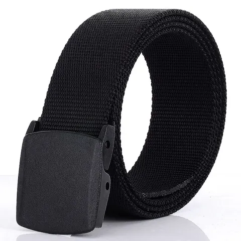 Herren Casual Nylon Gürtel Mit Kunststoffschnalle Outdoor Metallfreier Gewebter Taillengurt Für Reisen Sport Alltag
