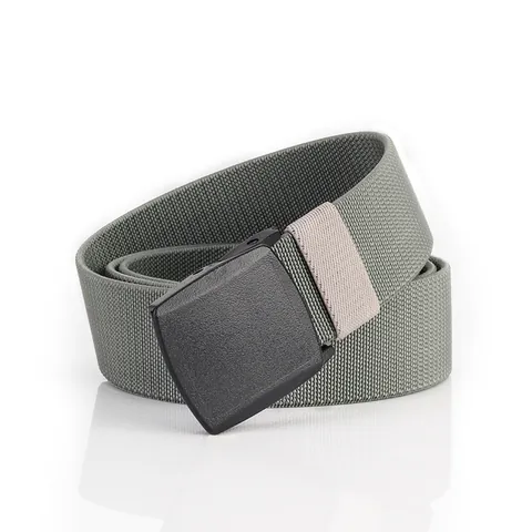Ceinture Tactique en Nylon Élastique Avec Boucle en Plastique Sangle de Taille Ajustable en Toile Pour Randonnée Extérieure Voyage Accessoire