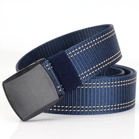Herren Taktischer Nylon Gürtel Mit Kunststoff Schnalle Antiallergisch Metallfrei Outdoor Verstellbarer Verdickter Segeltuch Hüftgürtel