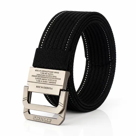 Ανδρική Casual Νάιλον Ζώνη με Διπλό Κούμπωμα D-Ring Ανθεκτικός Υφαντός Τακτικός Ιμάντας Μέσης για Υπαίθρια Αθλήματα και Παντελόνια
