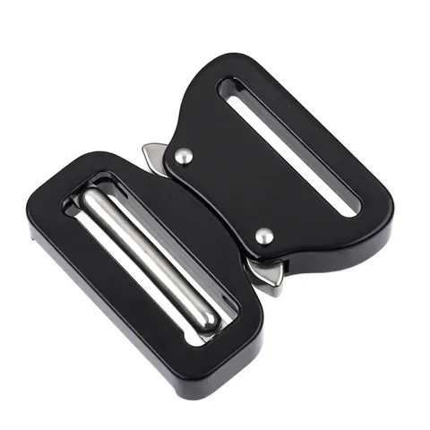 Fibbia a Sgancio Rapido Tattica Resistente in Lega di Alluminio Accessori per Cinture per Campeggio Esterno Zaino Cinghia Ricambio