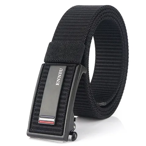 Cinturón de Nailon Trenzado Casual para Hombre Secado Rápido Hebilla Automática Aleación Zinc para Senderismo Aire Libre