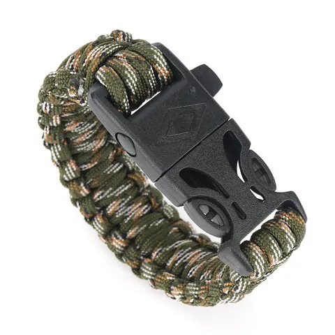 Υπαίθριο Βραχιόλι Επιβίωσης Paracord Με Πυξίδα Σφυρίχτρα Σπινθηριστή Χειροποίητο Τακτικό Εξοπλισμό Κάμπινγκ Πεζοπορίας Έκτακτης Ανάγκης Για Άνδρες Γυναίκες