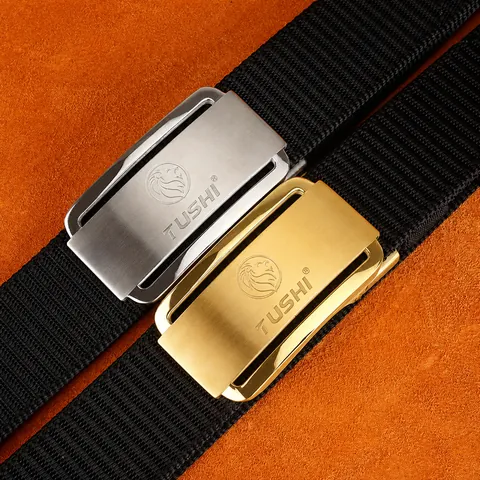 Cintura Tattica in Nylon da Uomo Con Fibbia Automatica in Acciaio Inossidabile Casual all'Aperto Stile Militare Regolabile